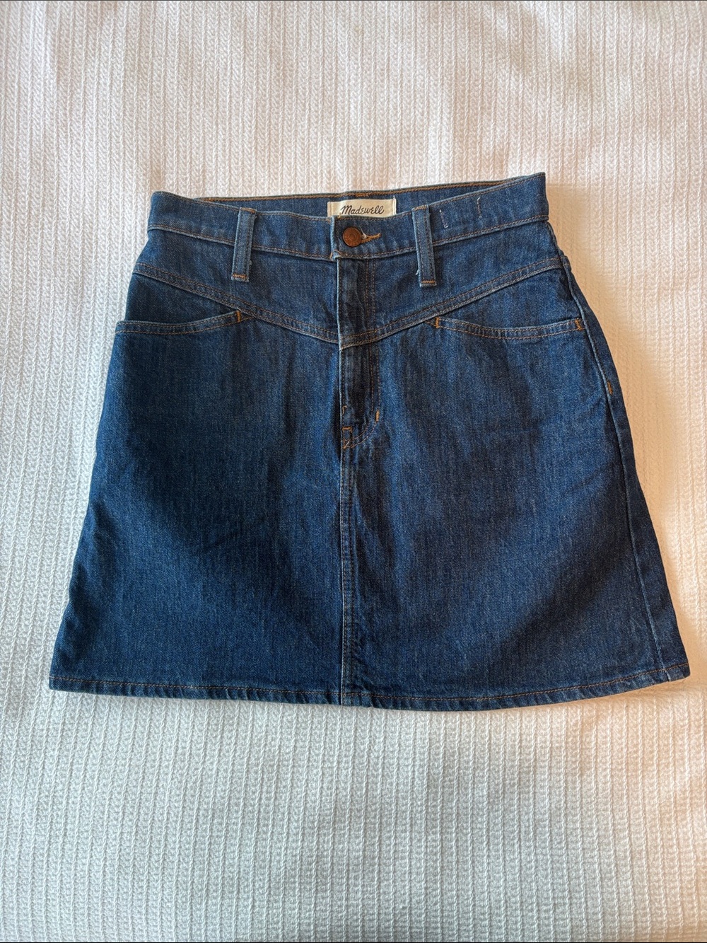 Madewell Indigo Denim Mini Skirt